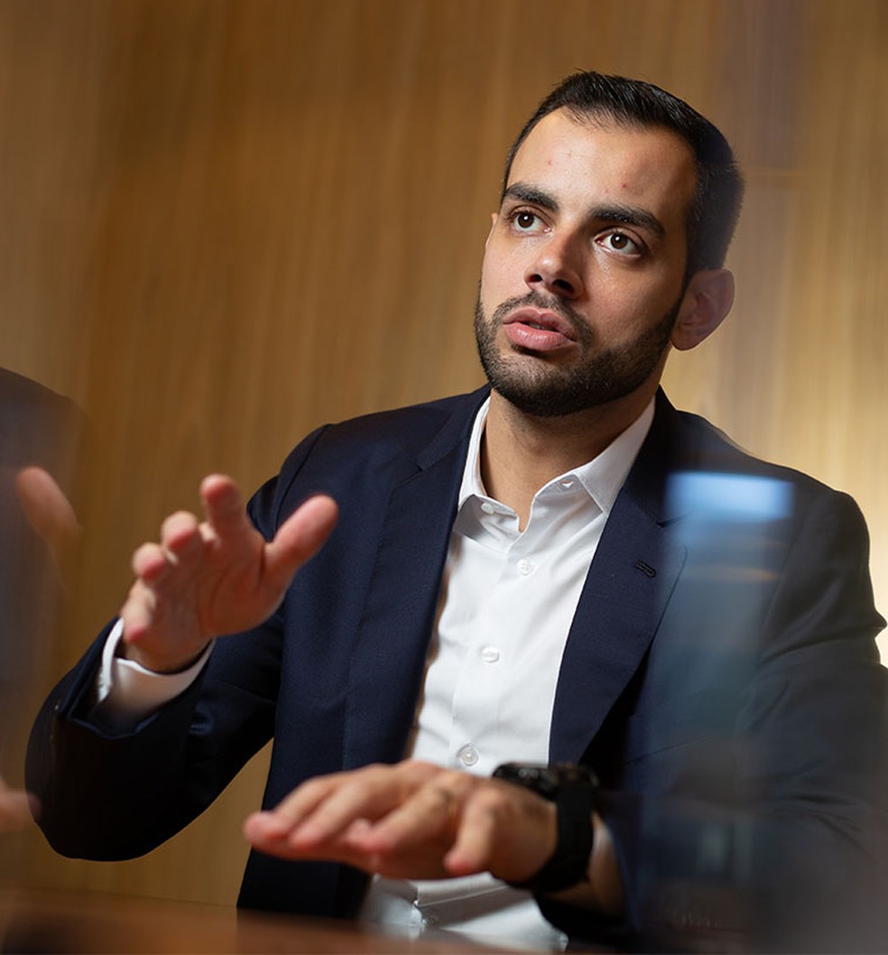 Bruno Diniz: “Há famílias que tinham 10% lá fora, caminhando para uma fatia de 30%” — Foto: Rogerio Vieira/Valor