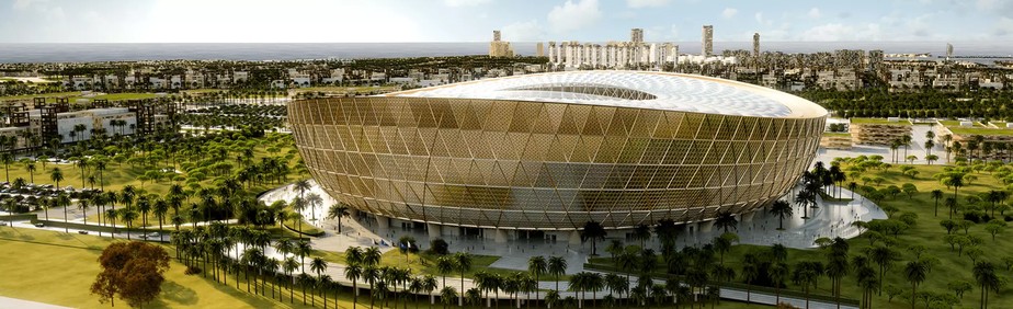 Estádio Lusail, que vai receber jogos da Copa do Mundo do Qatar, entre novembro e dezembro de 2022