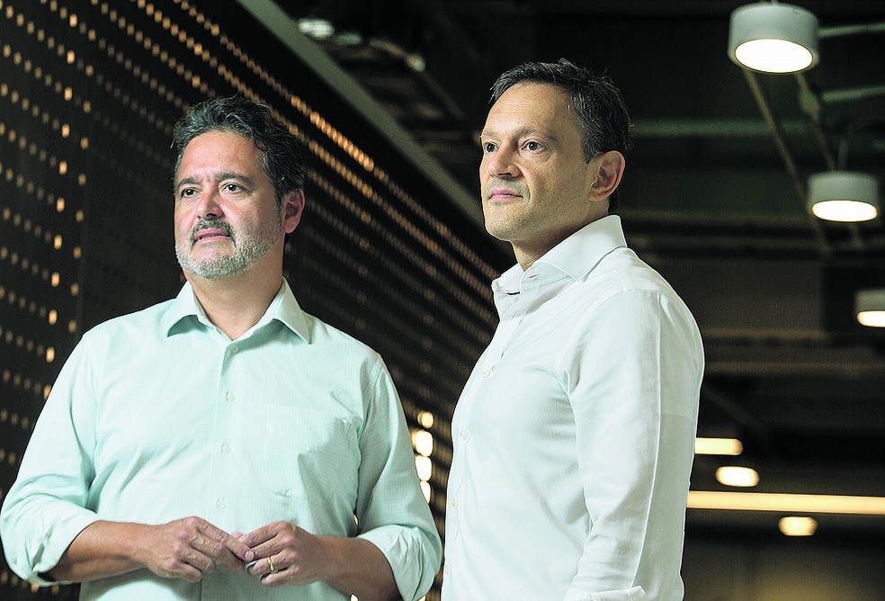 Ricardo Colin e Luis Felipe Amaral, da Drýs Capital: sinergia na gestão de investimentos em ações e crédito privado — Foto: Rogerio Vieira/Valor