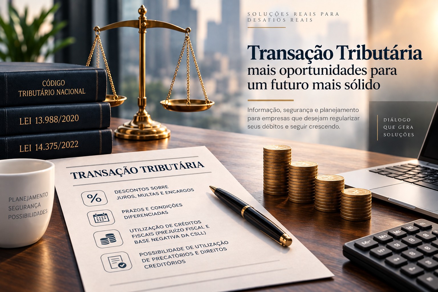 Transação tributária permite negociar dívidas com descontos - QTU Questões do Universo