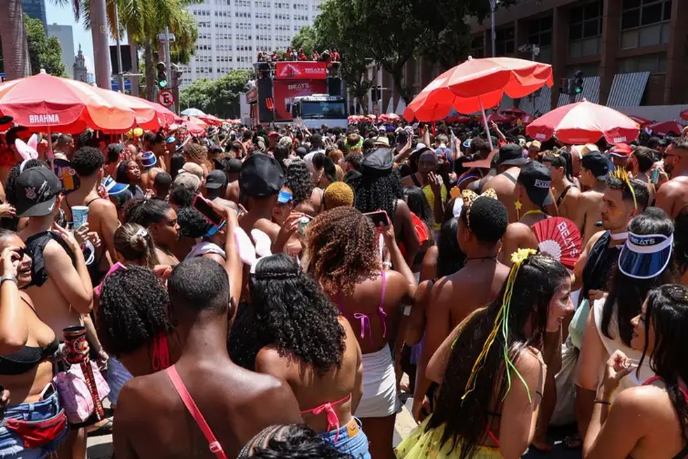 Bloco A Favorita leva baile funk às ruas no pré-Carnaval do Rio — Foto: Tomaz Silva/Agência Brasil