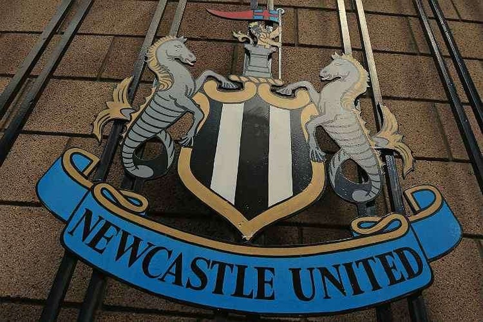 Escudo do time de futebol inglês Newcastle United — Foto: Reprodução
