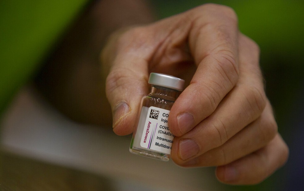 Astrazeneca: mais 2,1 milhões de doses da vacina contra covid-19 ao Ministério da Saúde — Foto: Virginia Mayo/AP Photo
