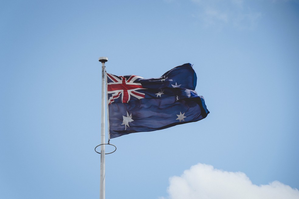 Bandeira da Austrália — Foto: Hugo Heimendinger/Pexels