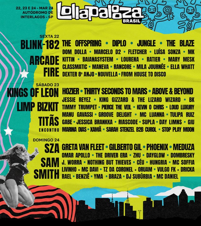 Lollapalooza 2024 ainda dá tempo de comprar os ingressos; veja preços