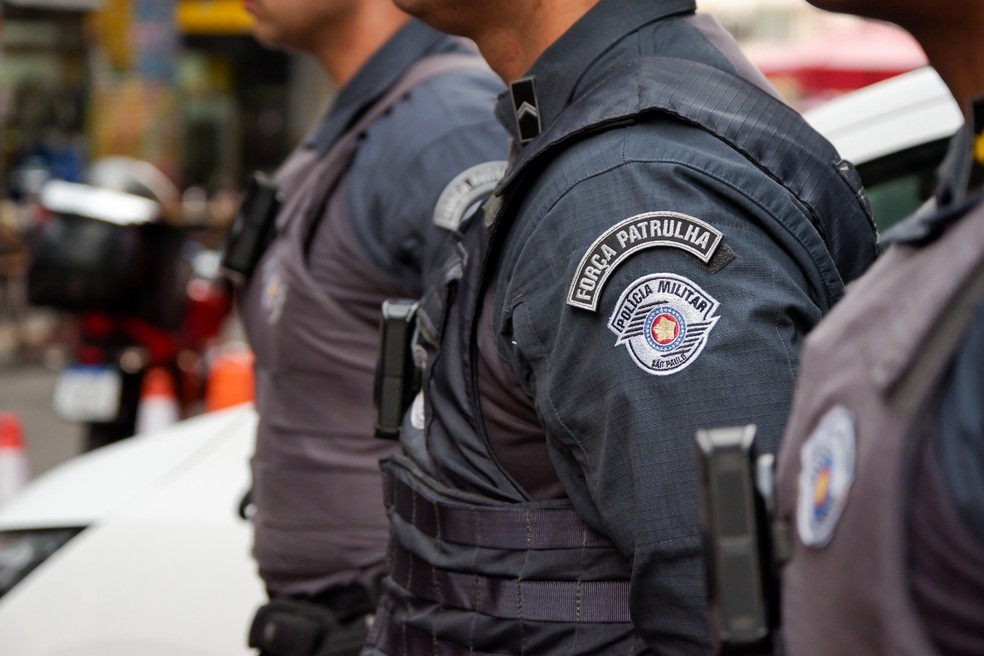 Officers of the São Paulo military police — Photo: Disclosure/SSP