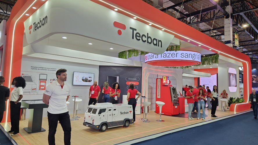 Stand da Tecban  na APAS Show,  maior evento  supermercadista  do mundo