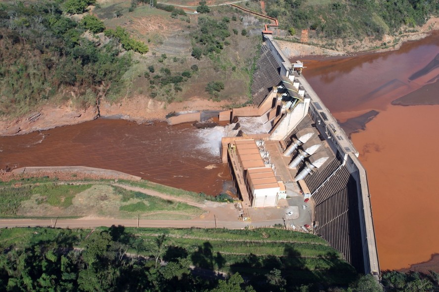 Usina afetada pela barragem da Samarco