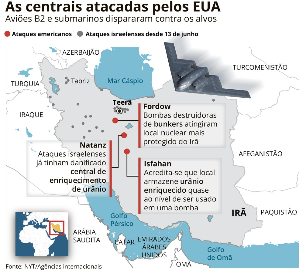 ATAQUE DOS EUA — Foto: Arte Valor