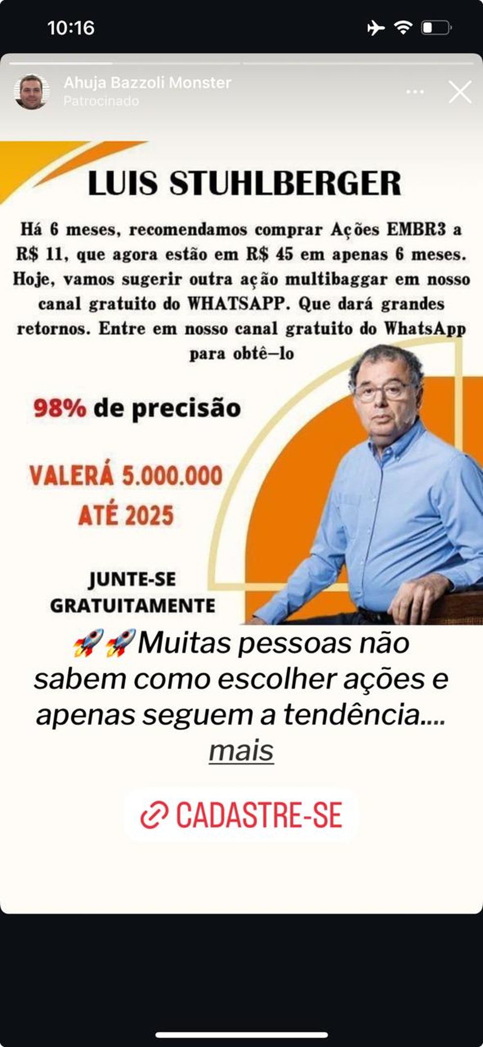 Post fake 2 — Foto: Reprodução