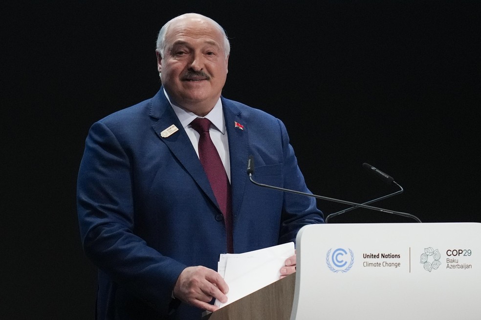 Alexander Lukashenko, presidente de Belarus, também chamado de "o último ditador da Europa" — Foto: Rafiq Maqbool/AP