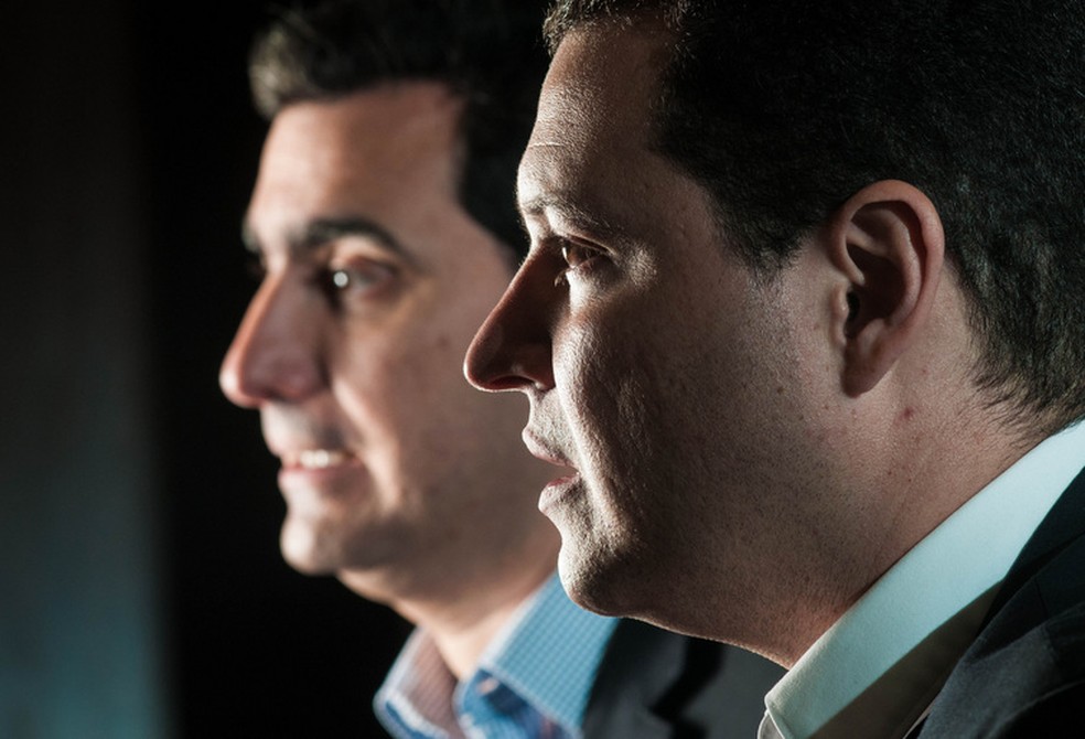 Da esquerda para a direita, Eduardo Fischer e Rafael Menin presidem a MRV em conjunto desde abril de 2014 — Foto: Ana Paula Paiva/Valor