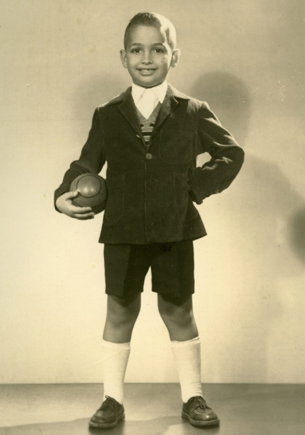 O gerontologista na infância. Na época, os brasileiros viviam, no geral, só até os 46 — Foto: Acervo pessoal