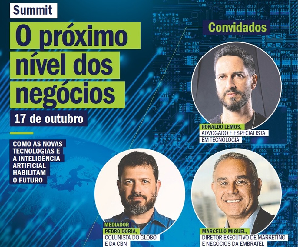 Summir "O próximo nível dos negócios. Como as novas tecnologias e a inteligência artificial habilitam o futuro” — Foto: Divulgação