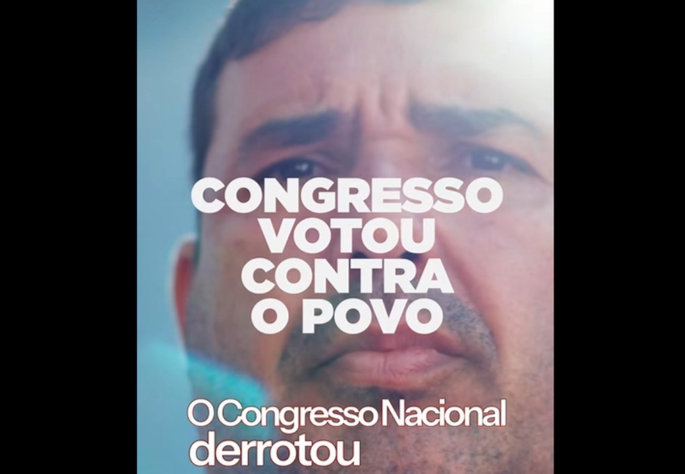Vídeo do PT criticando o Congresso pela rejeição da MP do IOF.
