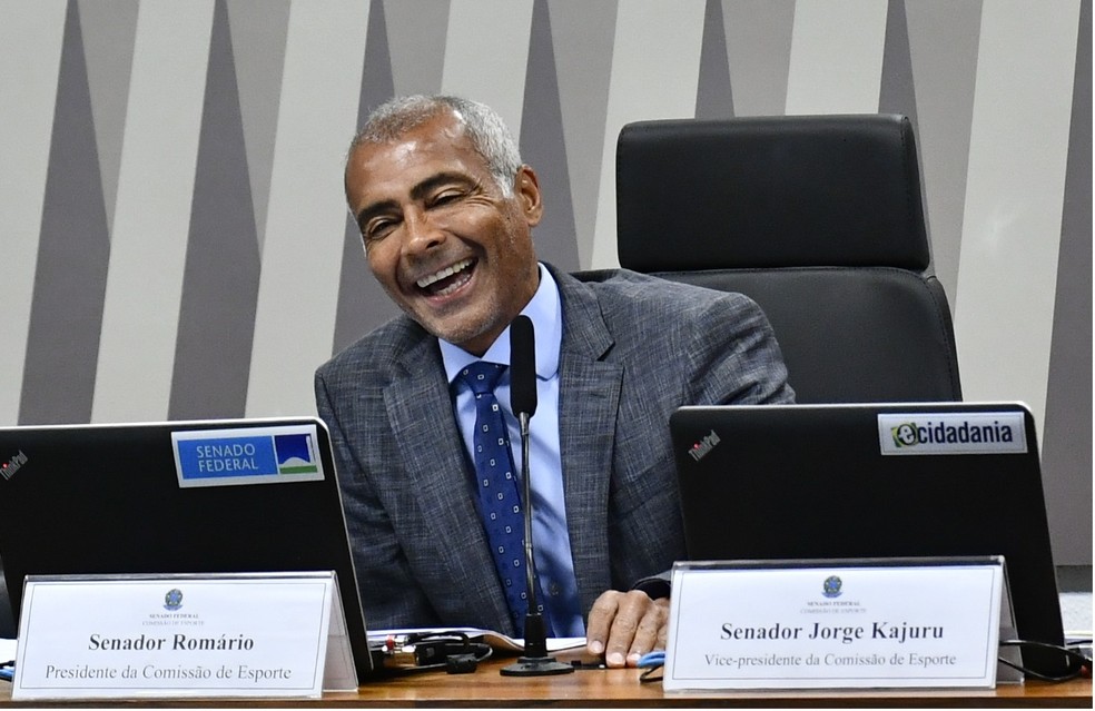 Senador Romário (PL-RJ) — Foto: Geraldo Magela/Agência Senado