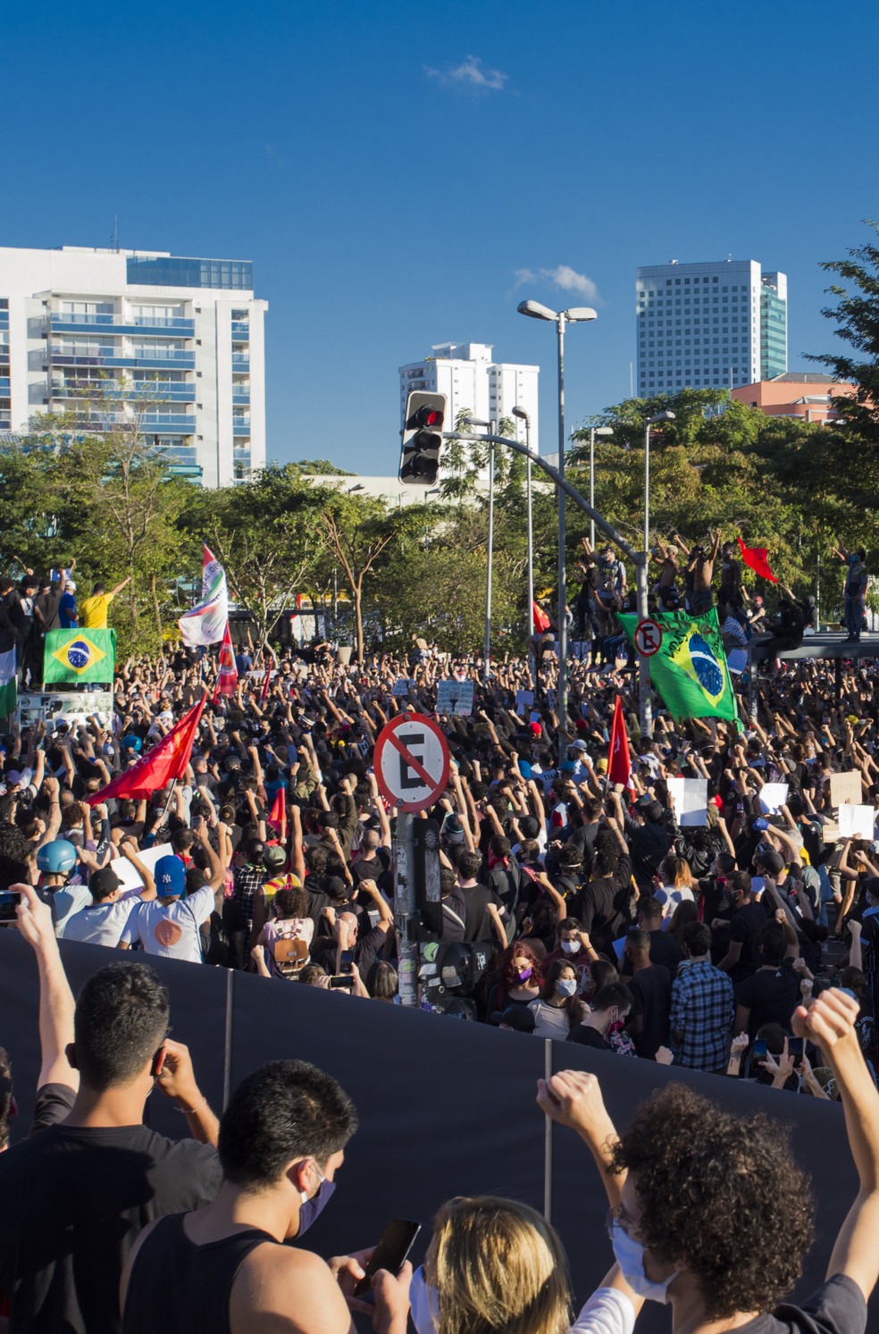 Ato no Largo da Batata: capital paulista reuniu o maior número de manifestantes — Foto: Edilson Dantas / Agência O Globo
