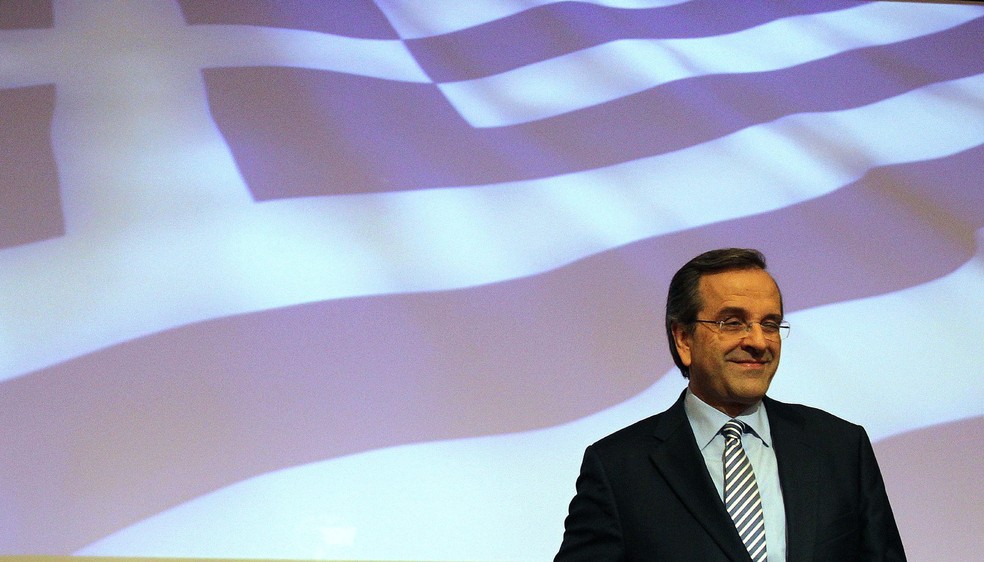 O premiê grego, Antonis Samaras — Foto: Thanassis Stavrakis/AP