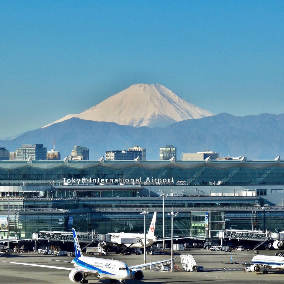 Aeroporto de Haneda, em Tóquio — Foto: ReproduçãoInstagram